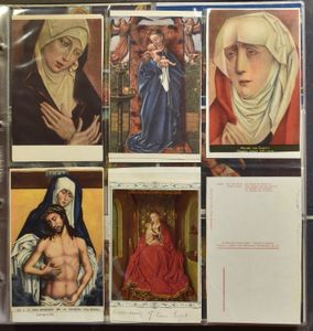 Art, paintings and sculptures in 6 modern albums, modern period (+/-1100 items)