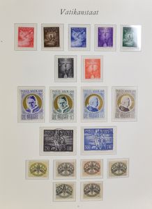 2000, Papal States (without guarantee), in 3 albums including LP and souvenir sheets, vf/to be checked