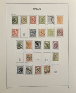 Sweden, Denmark, Finland, collection from old period in 3 Davo albums, vf/f/to be checked