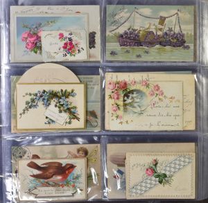 Various subjects in 2 modern albums (+/-650 items)