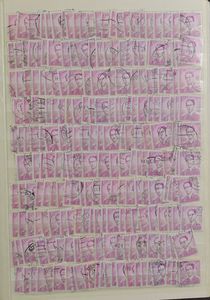 Collection of Boudewijn with glasses, all with curiosities, several thousand stamps, for the specialist, vf/f