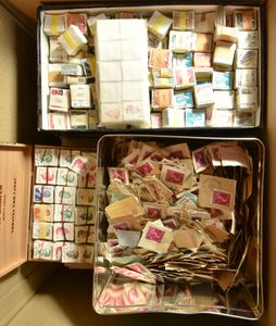 Thousands of stamps from various issues, including bundles, f/to be checked