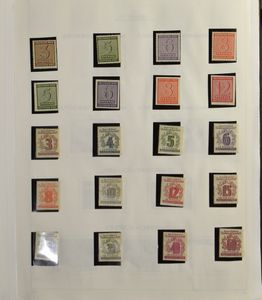 Reich, Zones, Danzig, Bund, GDR, various collections in 9 albums, with better material, many sets, vf/f/to be checked