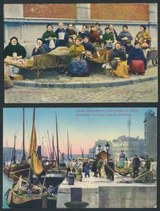 Milkmaid, mussel seller, etc. (4 items)