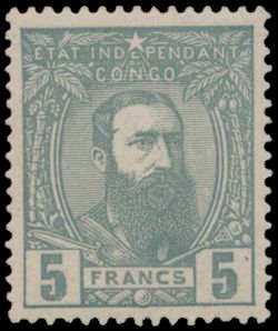 N° 12 ‘5fr. gray’, very well centred, rare, Vander Marcken certificate, vf (OBP €470)