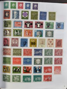 Collection in clip binder, including better sets from the early period, vf/f/to be checked