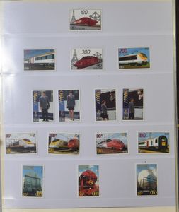 From the beginning until 2013, collection of railway vignettes (TRV), vf