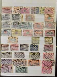 Railway collection, Niel, +/-231 stamps + 53 documents/fragments, nice item, vf/f