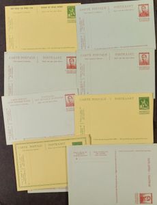 Collection of unused stationery (22x), many different ones, vf