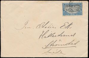 1913, envelope franked with COB N° 57, 