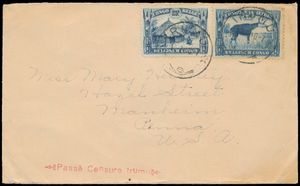 1940, surface mail envelope franked with COB N° 171 and 178A 