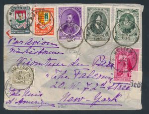 1941 Censorship letter from Rutter (relay) to New York, vf