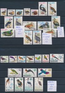 Birds, small collection of better stamps from African countries including Gambia, Malawi, Zimbabwe, vf (€757)