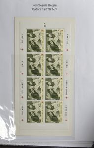 1827/2010 Beautifully arranged collection (BRF/PWST/FDC) mainly to St.-Niklaas - Waas (or Waasland) in 5 binders, wide variety of postage stamps + machine stamps, occupation, vf/f/to be checked