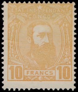 N° 13 '10 Fr ochre-yellow' very fresh appearance, with certificate, tb (OBP €1,000)