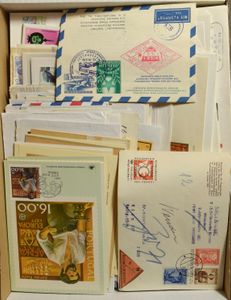Accumulation of various countries in 8 books and 1 box, including Austria, the Netherlands, Luxembourg, Italy, Great Britain, Germany, themes, etc., vf/f/to be checked
