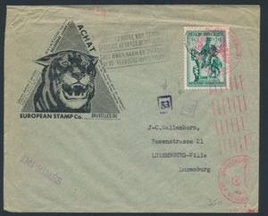 1941, n° 584 on letter 
