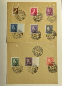 Extensive collection of postal items, stamps, plate numbers, margin inscriptions, curiosities, including 