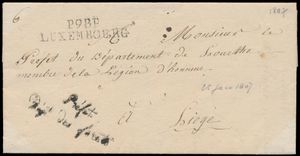 1807, P 98 P Luxembourg to Liège, vf