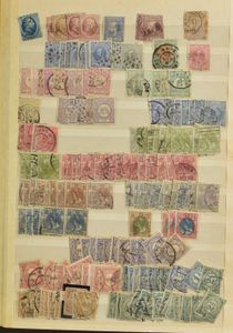 1852/1998 Stock remnant in stockbook + Davo vast majority cancelled, some back of the book, to be checked