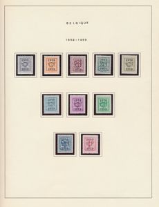 1958/1981 Collection on album leaves, mostly without gum, mint