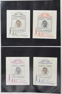 1938/1984 Accumulation of minisheets in map, with Kennedy (2x) **, vf