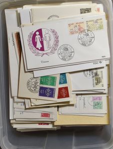 Accumulation of 1230 FDCs from Belgium + various European countries, vf/f