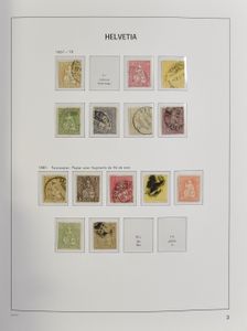 1854/1970 From 1882 fairly complete collection in Davo album, including Pro Juventute cancelled/**, Pax cancelled, vf/f