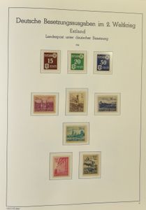 1920/1990 Collection of occupied territories, including Danzig, Generalgouvernement in album, also GDR in 2 stockbooks, vf/f