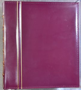 Leuchtturm, 2 ring binders with plastic sheets (filled with modern letters from the 1970s), vf condition
