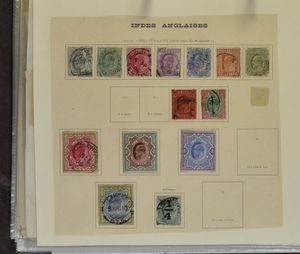 Various countries in folder and in stockbook, including many from Japan, India, vf/f/to be checked