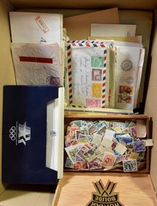 Variadoos with thousands of stamps and dozens of letters from various countries, vf/f/to be checked
