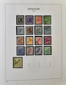 1948/1990 Sammlung im Davo-Album, Aufdrucke ohne Garantie, ziemlich vollständig, einwandfrei/schön