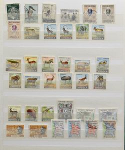 Various items in 10 albums and stockbooks, including French territories, Greece, India, vf/f/to be checked