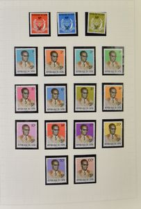 1972/1996 Collection in binder and stockbook, complete sets and blocks, imperforate, not issued set 1980, vf