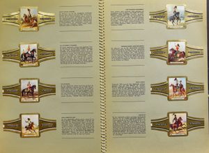 CIGAR BANDS: Sets of bands Willem II in 3 modern binders, few Jasneva and 1 Ritmeester