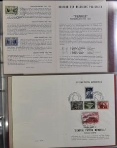 1956/1998 Collection on postal folders in 7 large-format Leuchtturm ring binders (the albums alone have a value of a small fortune), vf