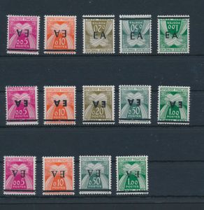 Penalty postage n° 54/58 