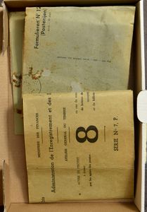 1956/1970 Actes de protet, 3 booklets (2x Schilde and 1x Villers le Bouillet) with 150 default forms, with Poortman, Marchand and De Bast, vf/f/to be checked