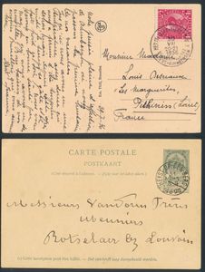 Heist-op-den-Berg, 6 documents, stationery, ZK and bank receipts, vf/f