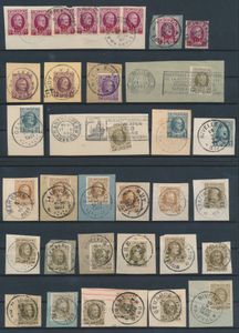 Houyoux, Stempelstudie, mit mehreren Briefen in Ringmappe, Hunderte von Exemplaren, einwandfrei/schön/zu kontrollieren