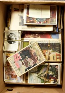 Chromos, photographs, documents, some postcards (hundreds of items)