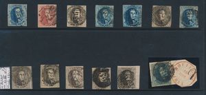 Accumulation of 13 medallions including better cancellations, multiple items, definitely worth seeing, vf/f/to be checked