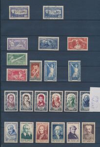Meilleurs timbres sur feuilles intercalaires, notamment France (LP 