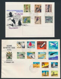 Schöne Zusammenstellung von FDCs, darunter schönes Thema Rhodesien, Malawi, auch einige lose Marken, einwandfrei