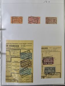 1913/1962 East Flanders, railway collection of +/-1400 stamps and documents and fragments in 2 binders