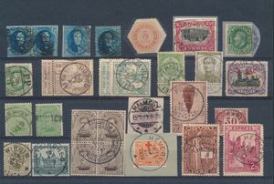 1851/1986 Extensive stamp collection in stockbook, hundreds of stamps starting with medallions, for the stamp specialist, vf/f/to be checked