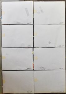 4 folders with hundreds of glassine bags/small envelopes, f/to be checked