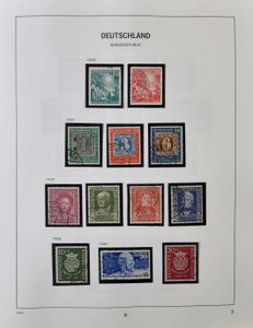 1949/1990 (souvenir sheets up to 2008) Collection in Davo album, fairly complete, vf/f