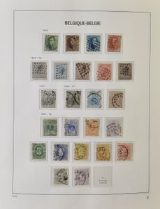 1849/1949 Collection in Davo album, classic in varied condition, 5 francs cancelled, Helm 5fr. cancelled, castles cancelled, 325 cancelled, knight cancelled, vf/f/to be checked